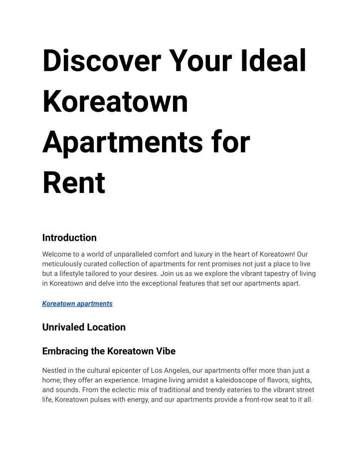 discover your ideal koreatown apartments for rent