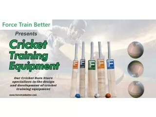 Cricket Precision with Force Train Better: Bats, Balls, and Excellence