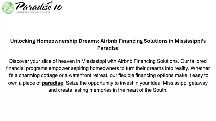 unlocking homeownership dreams airbnb financing