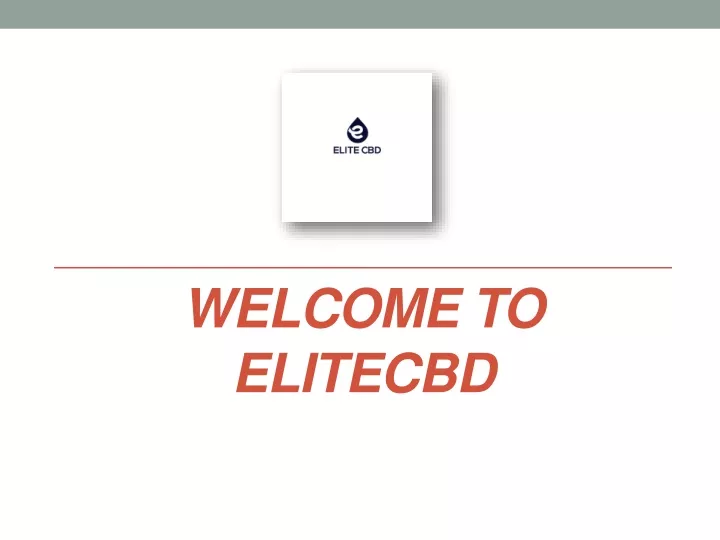 welcome to elitecbd