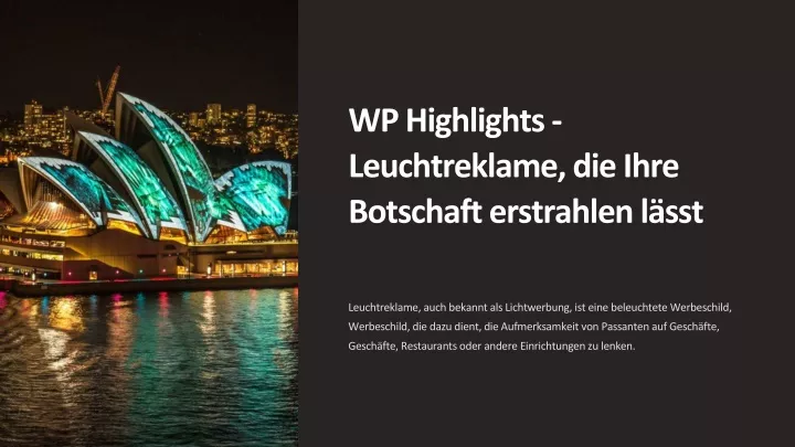 wp highlights leuchtreklame die ihre botschaft