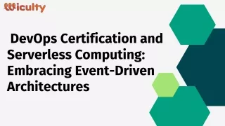 devops certification and serverless computing