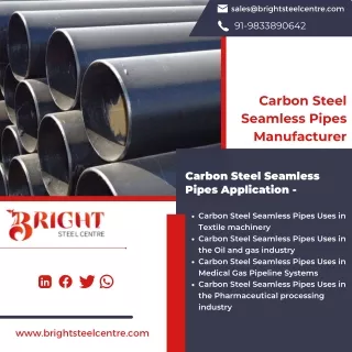 Carbon Steel IBR Approved Pipes | Low Temperature CS Seamless Pipe | CS Pipe - B