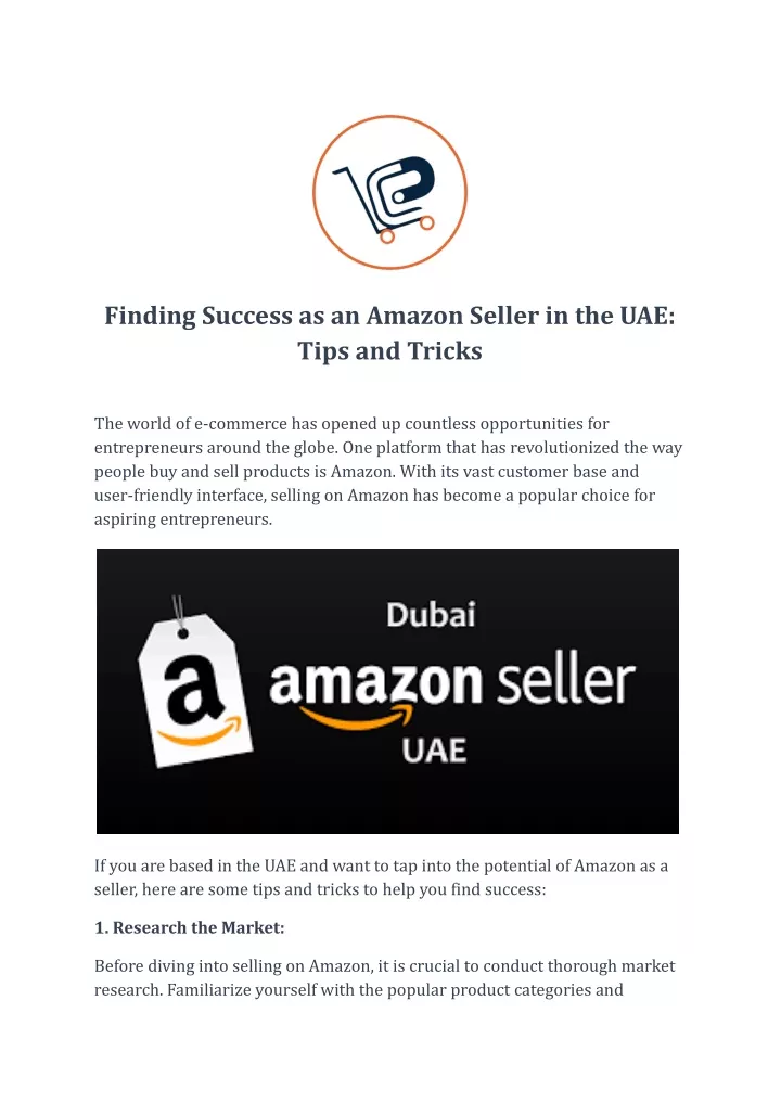 finding success as an amazon seller