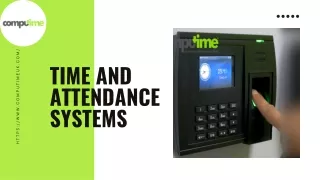 Time and Attendance Systems in UK - Computime