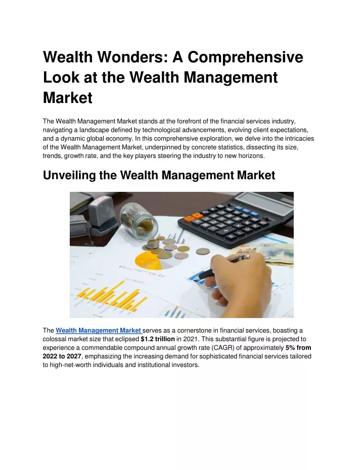 wealth wonders a comprehensive look at the wealth management market