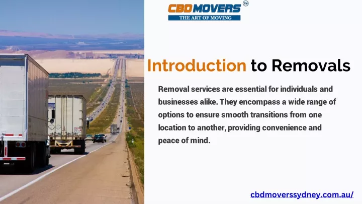 introduction to removals