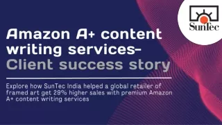 Client Triumph: Amazon A  Content Writing Services Shine