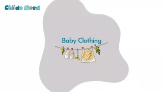 Buy Adorable and Comfortable Baby Clothing