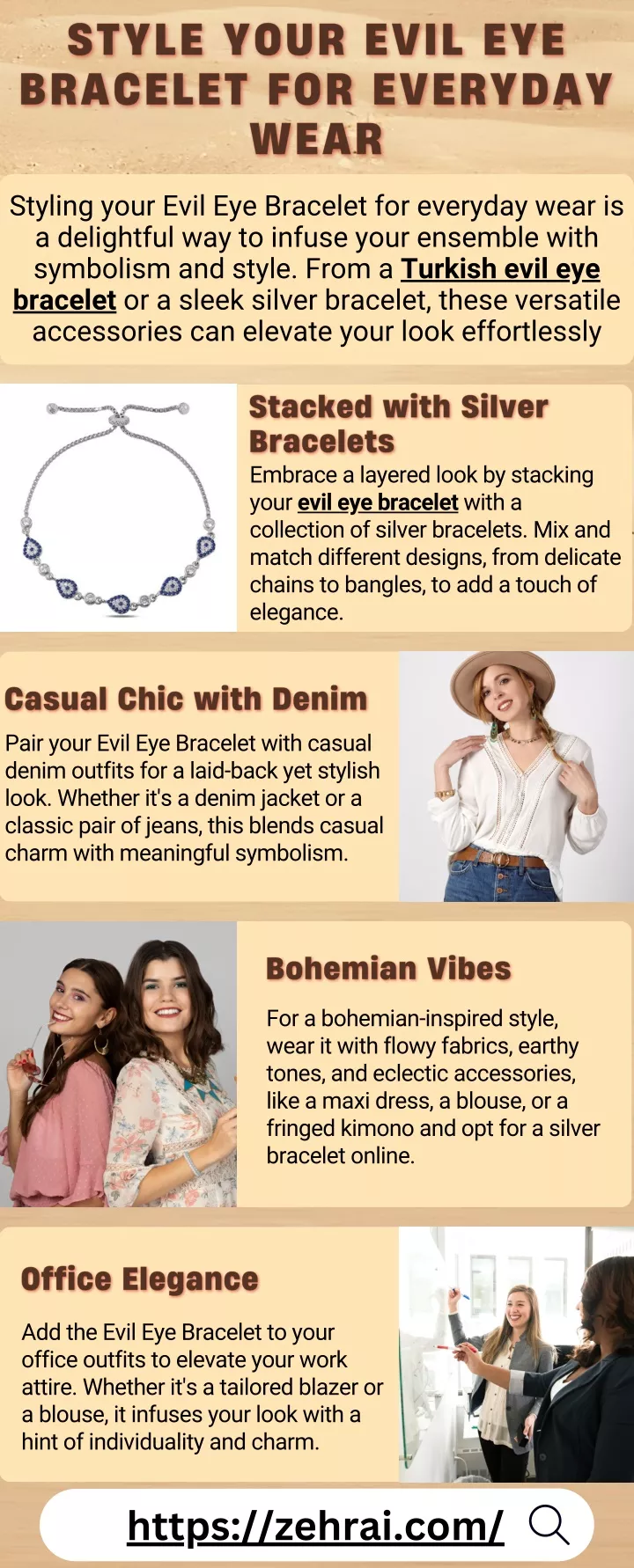 styling your evil eye bracelet for everyday wear