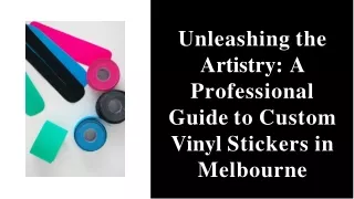 Custom Vinyl Stickers Melbourne