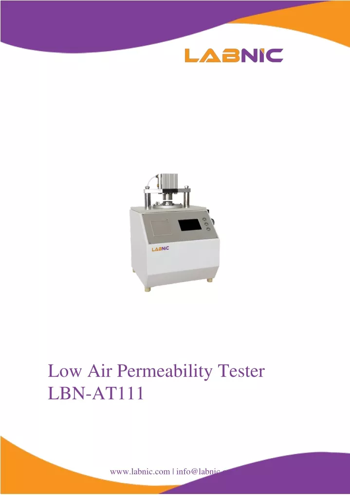 low air permeability tester lbn at111