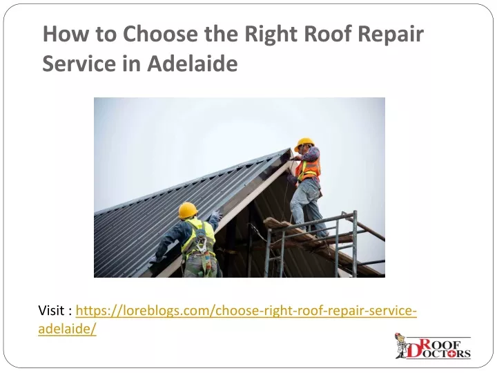 how to choose the right roof repair service in adelaide