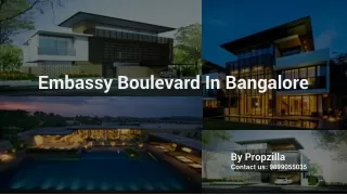 embassy boulevard in bangalore