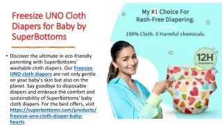 Freesize UNO Cloth Diapers for Baby by SuperBottoms