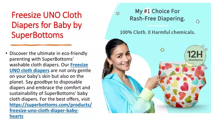 freesize uno cloth diapers for baby by superbottoms