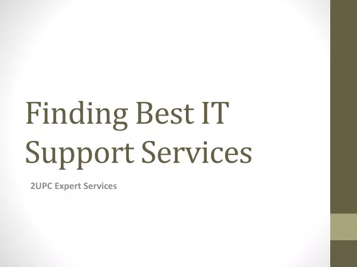 finding best it support services