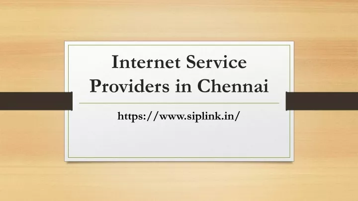 internet service providers in chennai