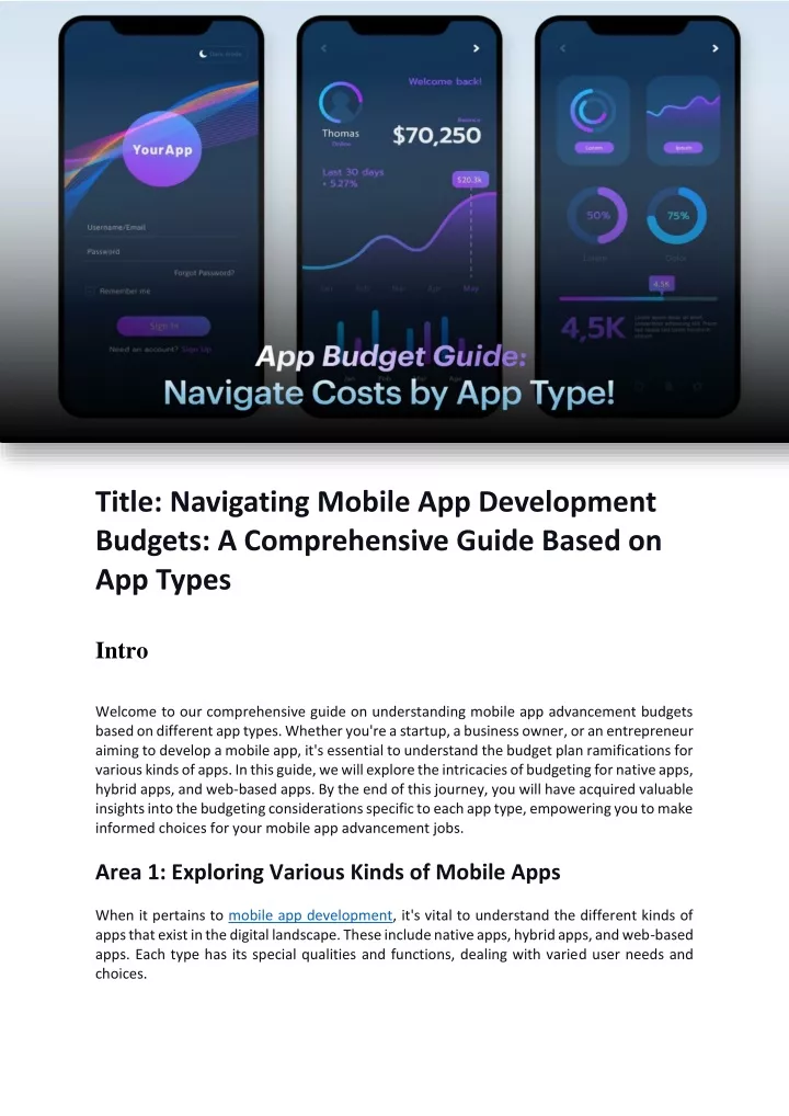 title navigating mobile app development budgets