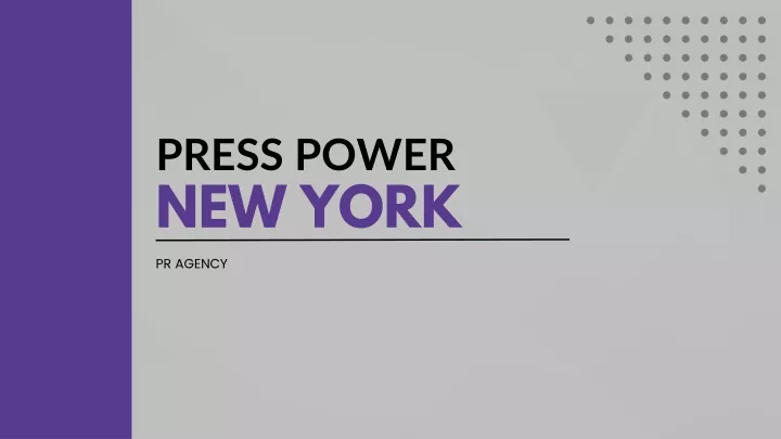 press power