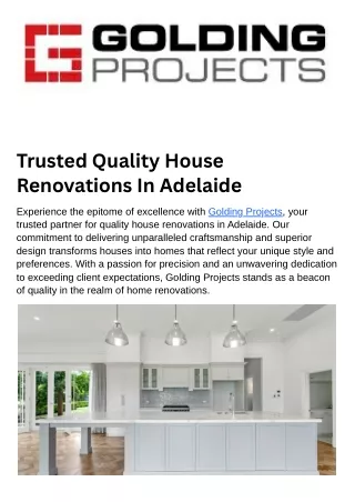 Trusted Quality House Renovations In Adelaide (2)