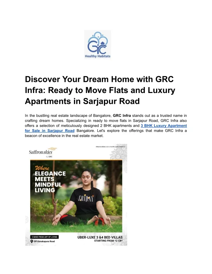 discover your dream home with grc infra ready