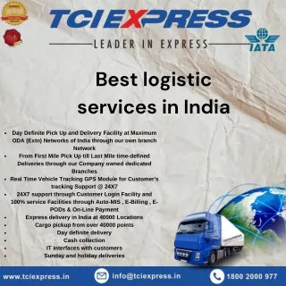best logistic services in india