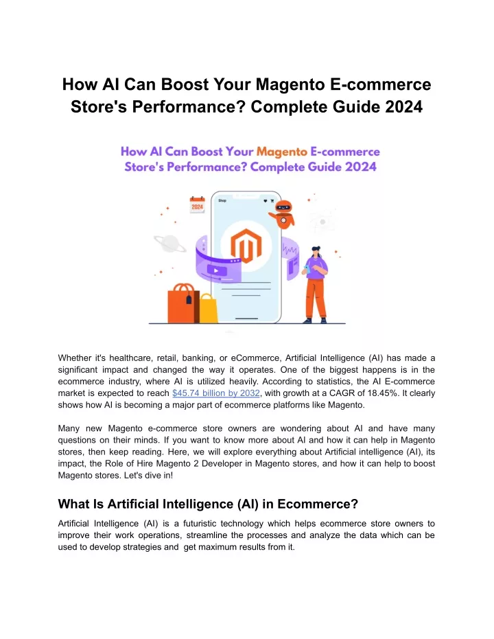 how ai can boost your magento e commerce store