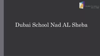 dubai school nad al sheba