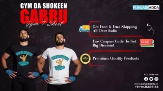 Gym Da Shokeen Gabru Gym T Shirt – Punjabi Adda