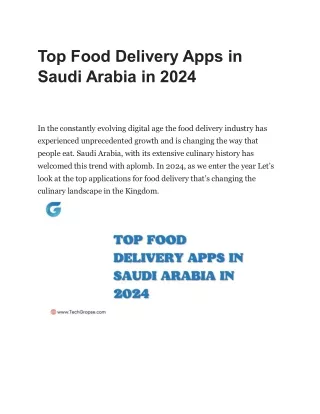 Top Food Delivery Apps in Saudi Arabia in 2024 (2)