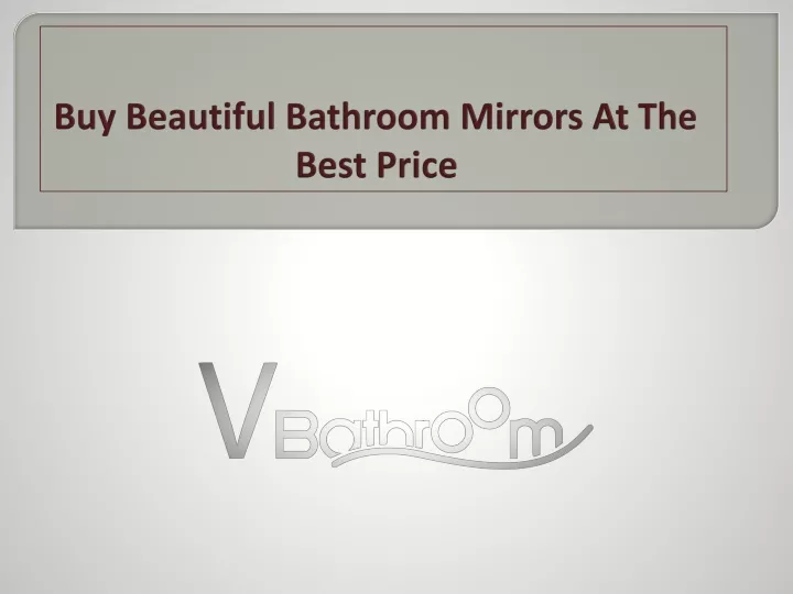 buy beautiful bathroom mirrors at the best price