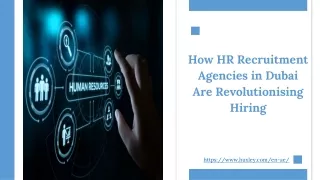 How HR Recruitment Agencies in Dubai Are Revolutionising Hiring