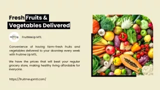 Fresh Fruits & Vegetables Delivered