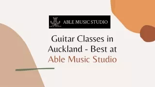 Guitar Classes in Auckland - Best at Able Music Studio