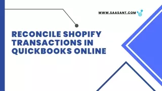 Reconcile Shopify Transactions in QuickBooks Online