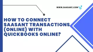 How to Connect SaasAnt Transactions (Online) with QuickBooks Online