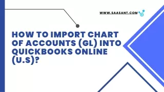 How to Import Chart of Accounts (GL) into QuickBooks Online (U.S)