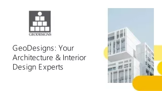 Best Architects Firms in India - GeoDesigns