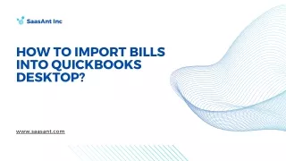 How to Import Bills into QuickBooks Desktop
