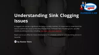Understanding Sink Clogging Issues