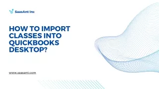 How to Import Classes into QuickBooks Desktop