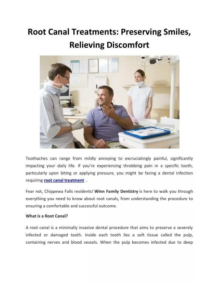 root canal treatments preserving smiles relieving