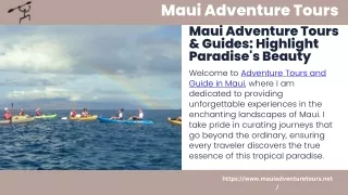 Best Adventure Tours and Guided Tours in Maui