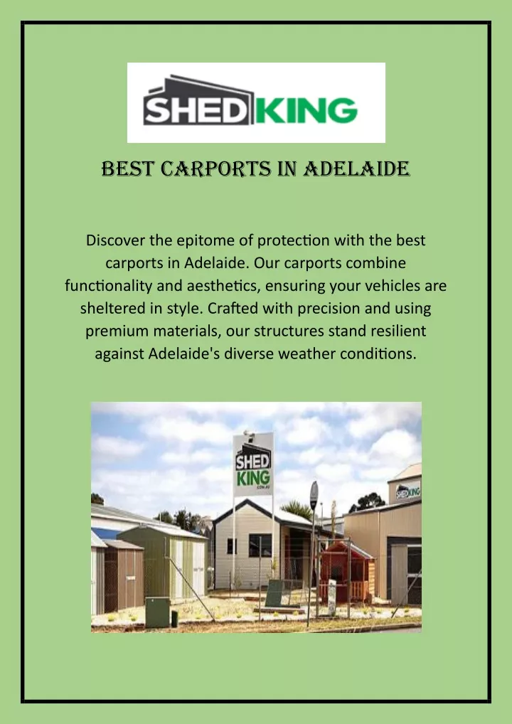 best carports in adelaide