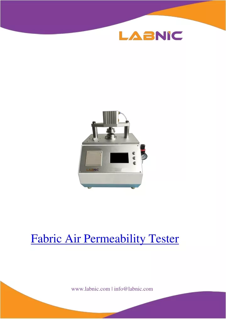 fabric air permeability tester