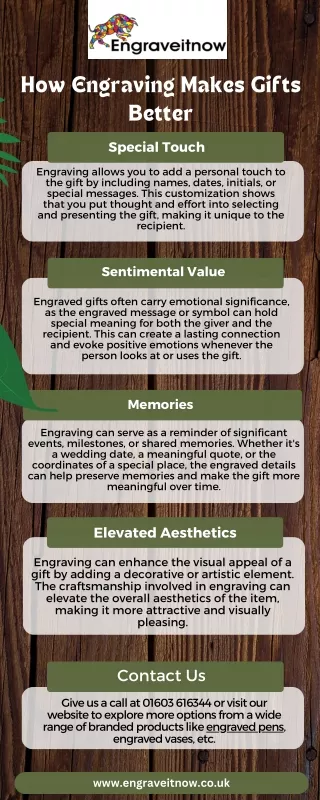 how engraving makes gifts better