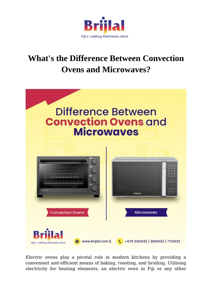 what s the difference between convection ovens