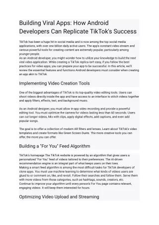 Building Viral Apps_ How Android Developers Can Replicate TikTok's Success - Google Docs