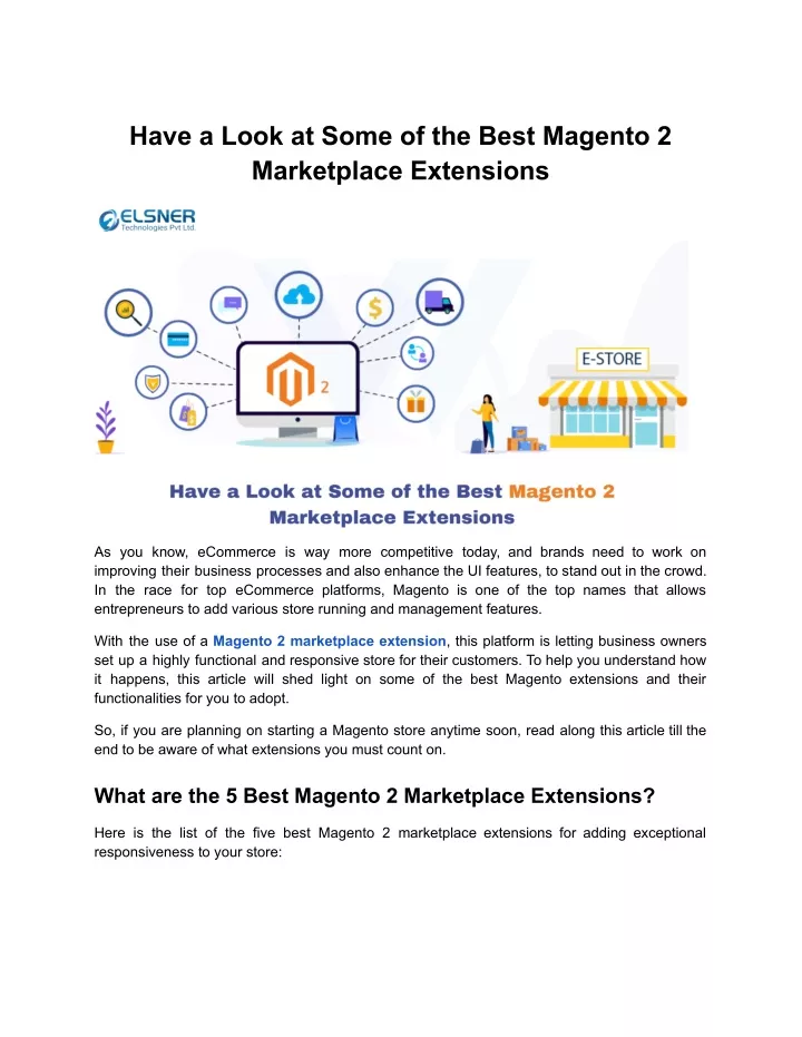 have a look at some of the best magento